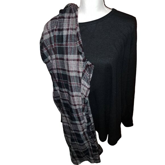 SALE!! NWT- 2XL Mission Ridge Pajama 2 Pc Set Long Sleeve Top Fleece PJ's - Picture 1 of 8